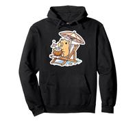 Capybara at the Beach Vacation Cruise Summer Drink Relax Pullover Hoodie