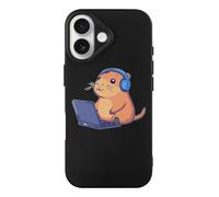Capybara at Work Compatible with iPhone 17/17 Air/17 Pro/17 Pro Max TPU Phone Case Slim Phone Protective Cover