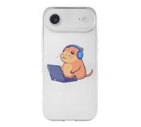 Capybara at Work Compatible with iPhone 17/17 Air/17 Pro/17 Pro Max TPU Phone Case Slim Phone Protective Cover