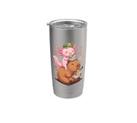 Capybara Axolotl Ramen Noodles Stainless Steel Insulated Tumbler