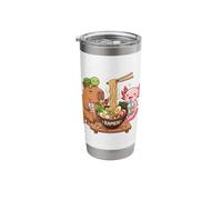 Capybara Axolotl Turtle Ramen Noodles Japanese Bubble Tea Stainless Steel Insulated Tumbler