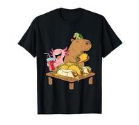Capybara Axolotl Turtle Tacos Burritos T-Shirt
