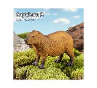 (Capybara B) Wild Animals Simulation Rodent Marmot Capybara Model Action Figure Figurine Collection Cute Kid Toy