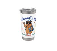 Capybara Back to School Vibes Schools in Let The Chaos Begin Stainless Steel Insulated Tumbler