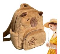 Capybara Backpack for Girls, Capybara Stuffed Big Capacity Bag, Casual Laptop Backpacks, for Daily Outdoor Shopping School Winter Christmas Girls Boys