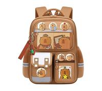 Capybara Backpack For Kids | Large-Capacity Waterproof Multiple Pockets Capybara Backpack,Casual Travel Bookbag Cartoon For Camping Going To An Out Outdoor Boys Girls Students Kids Birthday Party Home
