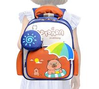 Capybara Backpack for School Large,Cute Aesthetic Backpack | Child Pack for Travel Book Snack Stationery Kindergarten Graduation Birthday Picnic