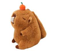 Capybara Backpack - School Bag with Adorable Plush Animal Design | Spacious Book Bag for Kindergarten and Elementary School with Book Holder