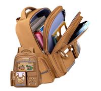 Capybara Backpack School Laptop - Bag Abundant Accessories Waterproof, Students Cute Bookbag Women, Friends Teen Boys Girls Outdoor | Schol Laptop School Bag With Abundant Accessories 32x20x42cm