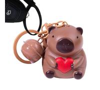 Capybara Bag Charm | Light up Capybara | Decorative Capybara Pendant, Battery Powered Animal Toy with Sound for Cell Phone, Purse