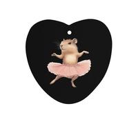 Capybara Ballet Dancer Car Air Freshener Aromatherapy Tablets Hanging Scented Cards for Rooms Bathrooms Wardrobe Love form