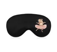 Capybara Ballet Dancer Eye Mask Sleep Masks Soft Blackout Eye Cover for Women Men