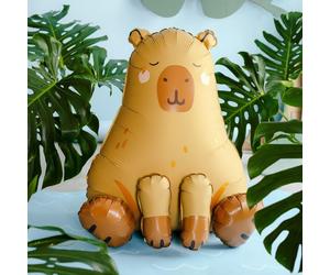 Capybara Balloon | Giant Foil Safari Animal Party Decoration | 63 x 80 cm