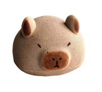 Capybara Bath Sponge, Sturdy Shower Body Scrubber, 4.92 x 3.94 inches Multipurpose Convenient Bath Ball, Suitable for Face Washing, Dishwashing, Cleaning Tables and Glasses