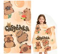 Capybara Beach Towel, Quick Dry Towels Microfibre Beach Towel Capybara Bath Towels Lightweight Swimming Towel Beach Blanket PoolTowel Printed Beach Towels for Camping Bath Swimming(150*75CM)
