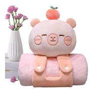 Capybara Blanket - Cute Blanket | Soft Portable Multi-Purpose Comfortable Bed Throws Nap Mat For Kids, Home and Travel, Offices, Capybara Shape Nap Mats