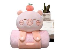 Capybara Blanket, Youth Nap Mat - Cute Soft and Laptop Capybara Nape Shape | Comfortable Room Sorms for Multi Use