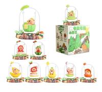Capybara Blind Box Figures,Cute Capybara Mystery Bag Random Design Action Figures Collectible Toys Home Decorations,Desk Accessories Holiday Birthday Gifts -Free Time Friends (Single Box)