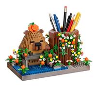 Capybara Blocks Pen Holder, 1100pcs Capybara Building Sets, Mini Clamp Building Blocks Pen Holder & Desk Organizer,Creative DIY Educational Toy for Stress Relief, Birthday Gifts