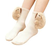 Capybara Breathable Playful Design Socks for Women Comfortable Warm Soft Thick | Festive Winter Holiday Christmas Sleeping for Kids Adults Women Mother Daughter f