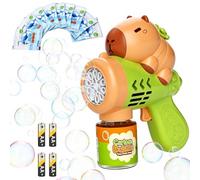 Capybara Bubble Gun, Bubble Machine Gun Automatic Bubble Blower Bubbles Guns Blaster with Bottles Solution and 10 Concentrate Automatic Bubbles Makers for Outdoor Party Wedding Birthday Summer