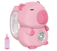 Capybara Bubble Machine - 5 Hole Electric Maker, Adorable Handheld Blowers Light Music, Sturdy ABS Animal Themed Party Equipment, Rainbow Outdoor sumer fuun Toys - For Boys Girls todlerrs Kids