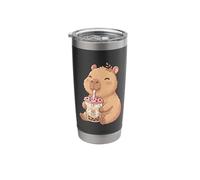 Capybara Bubble Tea Girl Stainless Steel Insulated Tumbler