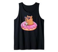 Capybara Bubble Tea Lovely Cute Capyboba Boba Milk Tea Tank Top