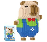 Capybara Building Blocks, Capybara Mini Block Models 3D Building Sets Mini Puzzle Blocks Micro Building Block Figurines Model Building Block Set for Birthday Gifts