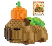 Capybara Building Blocks, Capybara Mini Block Models Building Games 3D Mini Puzzle Blocks Micro Building Block Figurines Model Building Block Set for Birthday Gifts