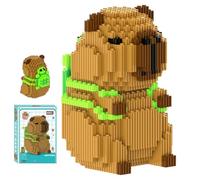 Capybara Building Blocks, DIY Blocks 3D Puzzle Brick Toys Micro Buildings Block Set Building Figures Ornaments 3D Puzzle Brick Toys Micro Construction Buildings Bricks Gift for Birthday Christmas