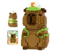 Capybara Building Blocks, Mini Brick Figure Building Games 3D Mini Puzzle Blocks Micro Building Block Figurines Model Building Block Set for Birthday Gifts