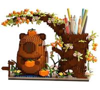 Capybara Building Blocks Set -1880PCS Cute Animals & Flowers Building Bricks Kit Kawaii Capybara Gifts Toy for Kids Age 6+, Capybara Stuff Pen Holder&Desk Organizer, Arts & Crafts for Boys Girls Adult