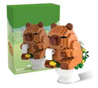 Capybara Building Blocks Set, Mini Animal Bricks, Capybara Gifts, Creative DIY Educational Toy for Stress Relief, Gifts for Birthday