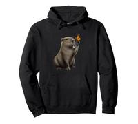 Capybara Butterfly Wildlife Lover Pullover Hoodie