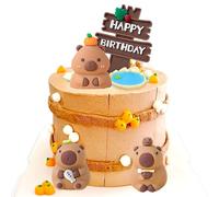 Capybara Cake Toppers Mini Blowfish Party Supplies Capybara Birthday Party Supplies Boys Girls Baby Shower Party Favors