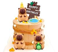 Capybara Cake Toppers Mini Blowfish Party Supplies Capybara Birthday Party Supplies Boys Girls Baby Shower Party Favors