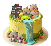 Capybara Cake Toppers Mini Blowfish Party Supplies for Capybara Birthday Party Supplies Baby Shower Party Favors