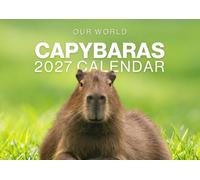 Capybara Calendar 2027, Large 12 Month 2027 Calendar Wall Hanging | Month to View Capybara Wall Calendar 2027 with Notes & Checklist Pages. 2027 Wall Calendar UK Made by Our World