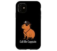 Capybara Call Me Capytain Pirate Animal Lover Boys Girls Kid Case for iPhone 11