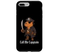 Capybara Call Me Capytain Pirate Animal Lover Boys Girls Kid Case for iPhone 7 Plus/8 Plus
