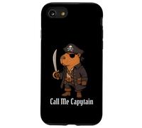 Capybara Call Me Capytain Pirate Animal Lover Boys Girls Kid Case for iPhone SE (2020) / 7 / 8