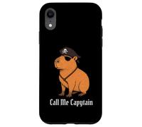 Capybara Call Me Capytain Pirate Animal Lover Boys Girls Kid Case for iPhone XR