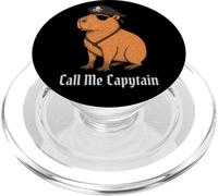Capybara Call Me Capytain Pirate Animal Lover Boys Girls Kid PopSockets PopGrip for MagSafe