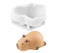 Capybara Candle Mold, Cute Capybara Chocolate Mold, Non-Stick Silicone Candy Mould Tray, Reusable Easy Release Baking Stencil, Multipurpose Silicone Template for Cake, Candle Crafting