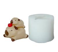 Capybara Candle Mold: Decorative Silicone Candle Making Mold, Cute Animal Candle Mold | Flexible Capybara Shape Mold, DIY Wax Candle Ship, Mold