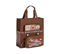 Capybara Canvas Tote Bag - Animal Tote Bag | Eco Friendly Reusable Shopping Bag with Cute Capybara Print | Durable Lightweight Shoulder Strap to Deliver Them, Dark Coffee, Se référer au descriptif