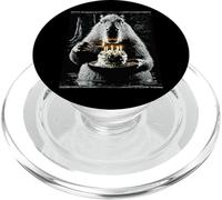 Capybara Capibara Birthday Cake Bday Funny Party Spooky PopSockets PopGrip for MagSafe