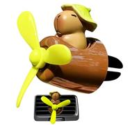 Capybara Car Vent Clip - 2.05x2 Inch Air Freshener, Pilot Design, Aromatherapy Scent With Extended Fragrance | Dashboard Decoration For Sedan, Truck Cabin RV, Vehicle Freshening Daily Commute