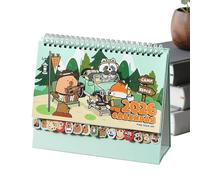 Capybara Cartoon Desk Calendar 2026 Standing Calendar for Friends Family School Workplace Kitchen Apartment Art Workshop